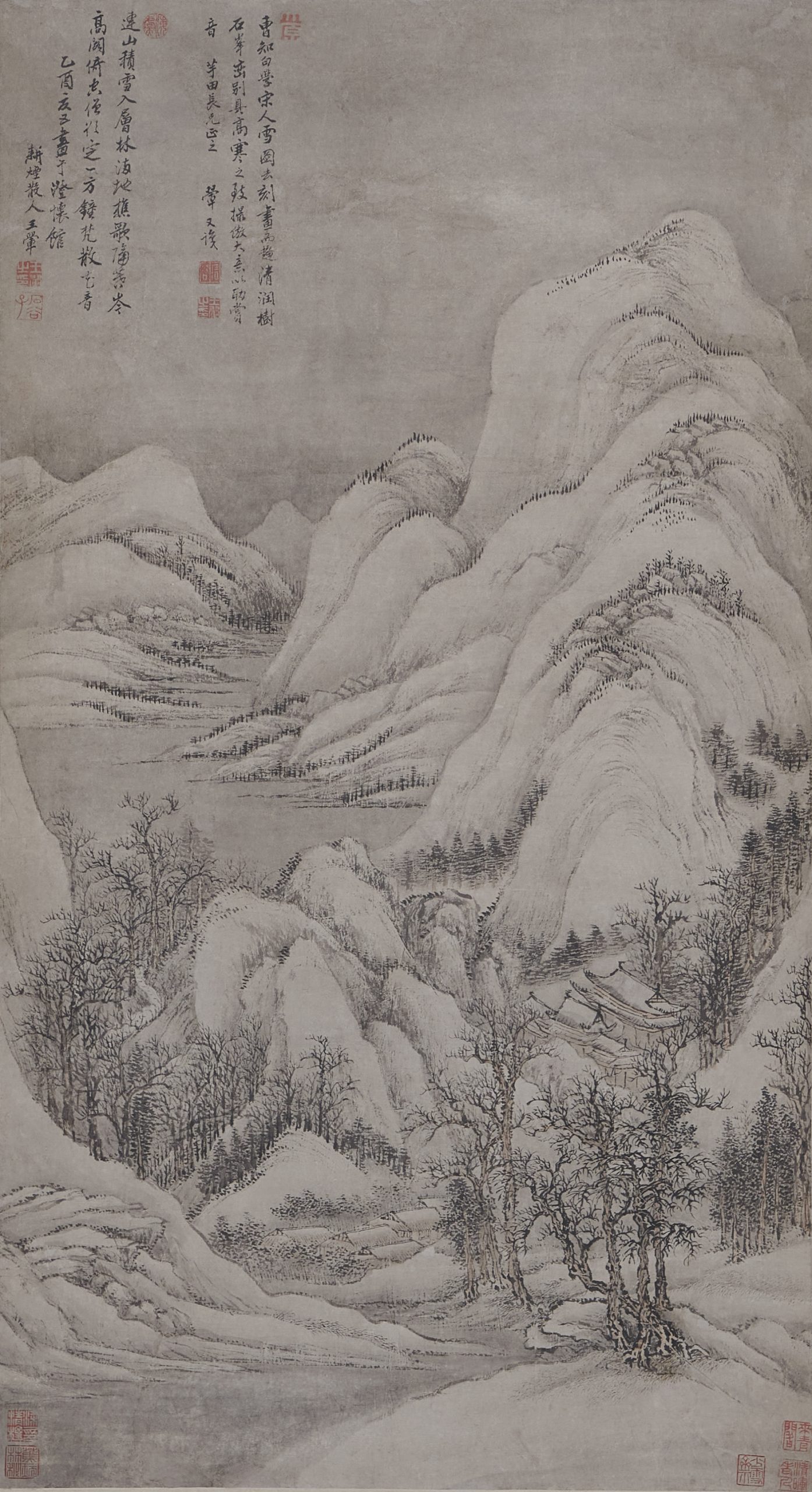 王翬 雪景
